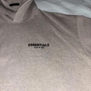Essentials Dark Oatmeal Pullover Hoodie Size XL